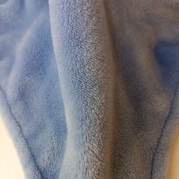 Carters Puppy Dog Baby Lovey Stuffed Toy Brown Blue Security Blanket Fleece - Picture 3 of 6